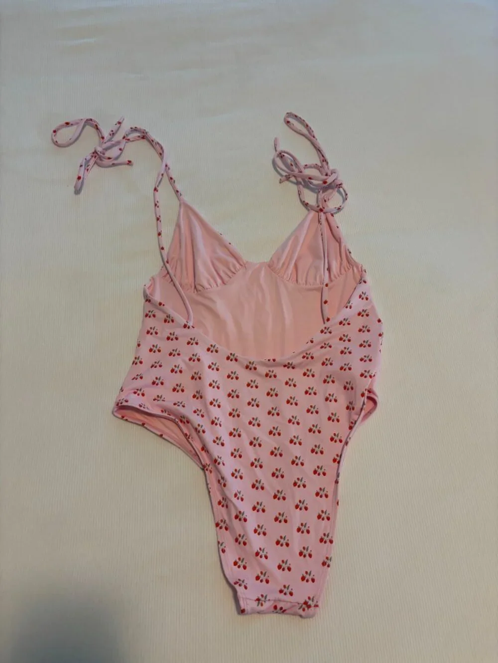 Frankies Bikinis Otis Cheeky One Piece Swimsuit Color: Baby Berry Size Medium